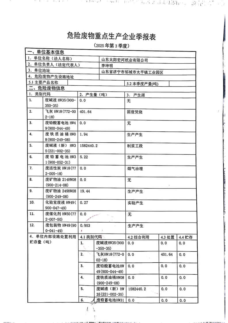 2025年星空体育宏河纸业危险废物第三季度报表_Page1.jpg